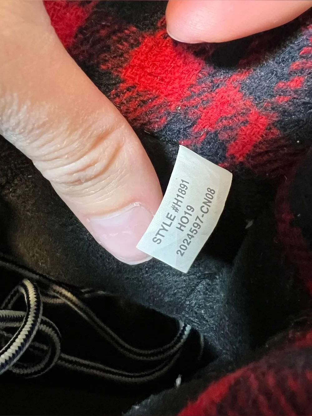 J. Crew Perfect Winter Leather Red Plaid Flannel Winter Duck Boots H1891 Size‎ 8